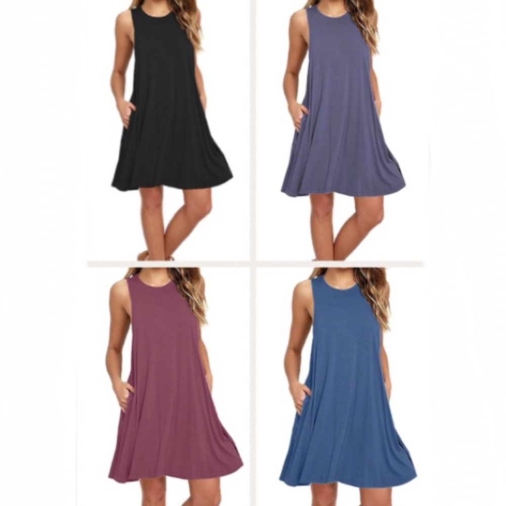 🦋Women’s Sleeveless Pocket Swing Dress🦋